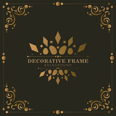 Elegant decorative frame design background