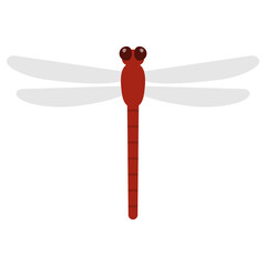 シンプルな赤トンボ © Katie（カチエ）