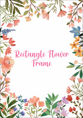 Rectangle Flower Frame