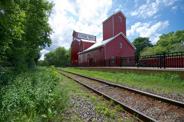 Obraz premium Railroad station in Ontario, Canada