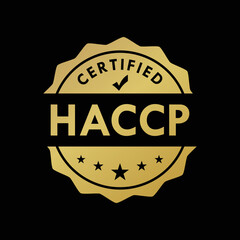 haccp certified logo template illustration