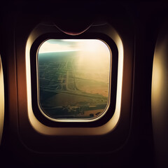 view from airplane window