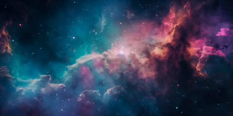 Obraz na płótnie Canvas space nebula space, AI Generative