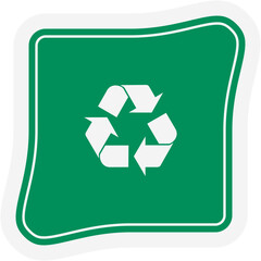 Sticker Recycle Material Recycling Life Zero Waste Lifestyle
