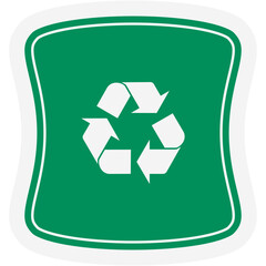 Sticker Recycle Material Recycling Life Zero Waste Lifestyle
