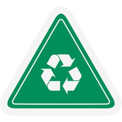 Obraz premium Sticker Recycle Material Recycling Life Zero Waste Lifestyle 