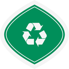 Obraz premium Sticker Recycle Material Recycling Life Zero Waste Lifestyle 