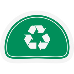Sticker Recycle Material Recycling Life Zero Waste Lifestyle
