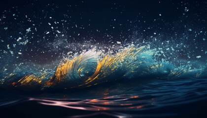 splash in the ocean