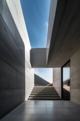 Modern Concrete House Generative AI