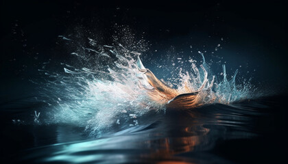 splash in the ocean