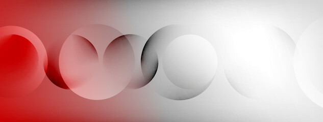 Light geometric abstract background with lines, circles