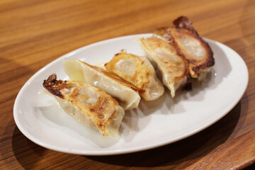 gyoza dumplings, potstickers, japanese food