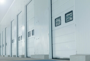  Frozen food storage industrial refrigeration warehouse with modern wall 
