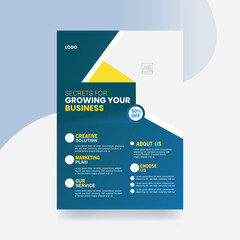 Corporate business flyer brochure design template 