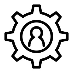 Edit profile line icon