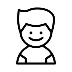 Boy line icon