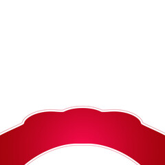 red shape for design