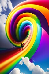 Obraz premium Beautiful animals concept like human and beautiful backgrounds Generative AI Tool