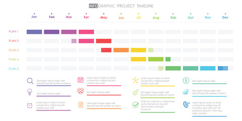 project timeline diagram Infographic roadmap template for business. 12 Months modern Timeline diagram calendar with presentation vector infographic.