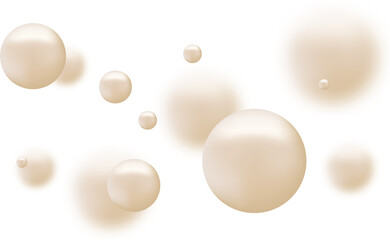 Naklejka na ściany i meble 3d pearl balls background