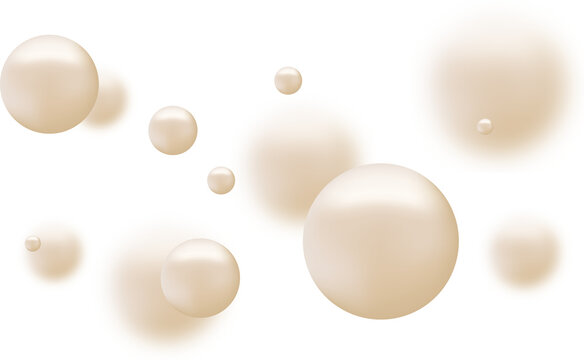 3d Pearl Balls Background