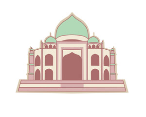 taj mahal vector illustration