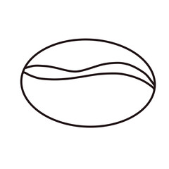 coffee bean seed cafe hand drawn doodle organic line