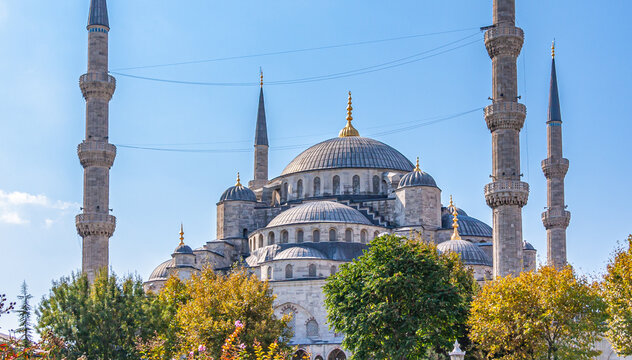 トルコのイスタンブールのブルーモスク