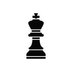 Fototapeta premium chess king piece icon vector