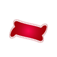 red label tag button