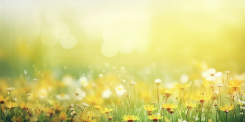 Plakat abstract spring background or summer background Generative AI