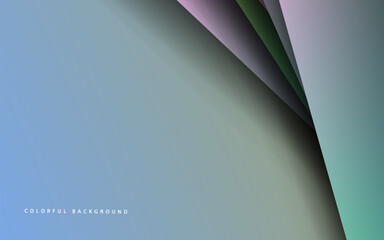 Obraz premium Abstract overlap layer papercut colorful background banner vector