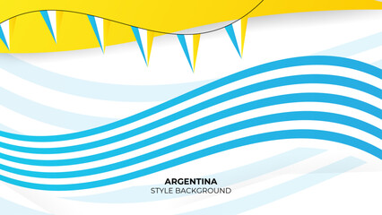 Argentina style background template. design for banner, greeting cards or print.