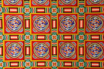 Korea Traditional Pattern at Gyeongbokgung Palace