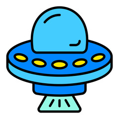Ufo Filled Line Icon