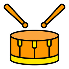 Drum Filled Line Icon