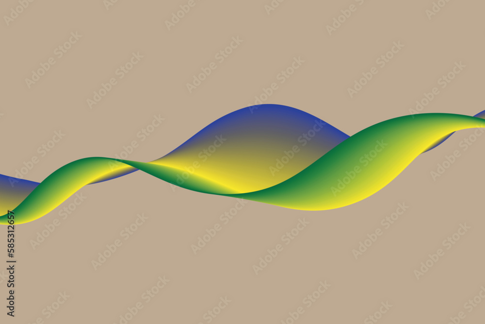 Aufkleber simple gradient wave abstract background. fluid background, suitable for landing page and computer d