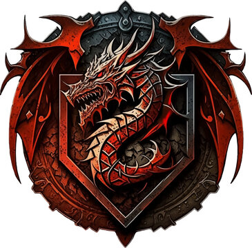 Wicked dragon emblem as a logo