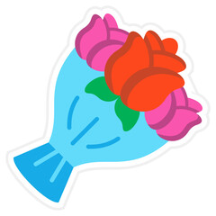 Bouquet Sticker Icon