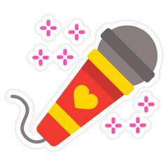 Microphone Sticker Icon