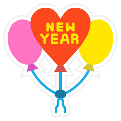 Balloons Sticker Icon