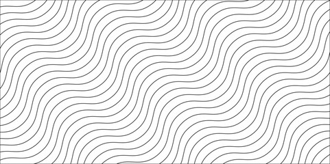 Texture of the line background and Abstract backdrop created with interweave black undulate lines can be used in textile and web designs. Black and white pattern of thin undulating lines arranged.