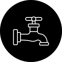 Faucet Line Inverted Icon