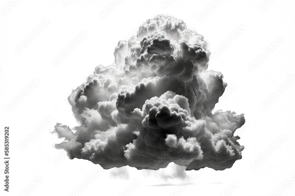 Poster the image features a beautiful display of fluffy white clouds that seem to float on an ethereal, tra