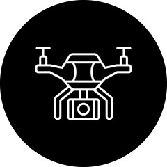 Drone Line Inverted Icon