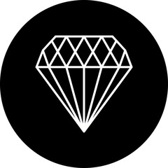 Diamond Line Inverted Icon