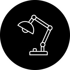 Table Lamp Line Inverted Icon