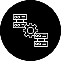 Database Line Inverted Icon