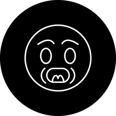 Yelling Line Inverted Icon